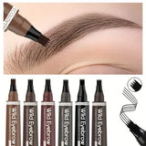 Waterproof 4-Tip Eyebrow Pen – Long-Lasting Microblading Tattoo Brow Pencil (6 Colors)