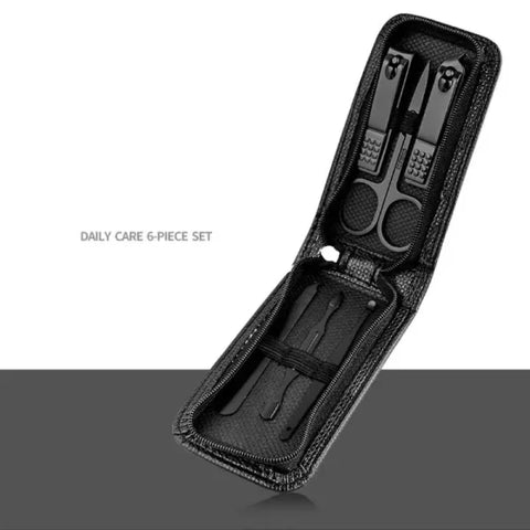 6-Piece Nail Scissors Set – High-End Portable Manicure Clippers for Men & Women - Himpall