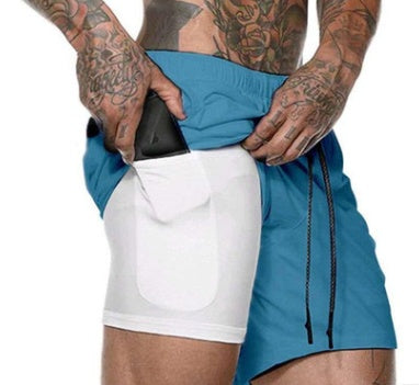 Pocket Compression Shorts for Active Moisture Wicking Comfort