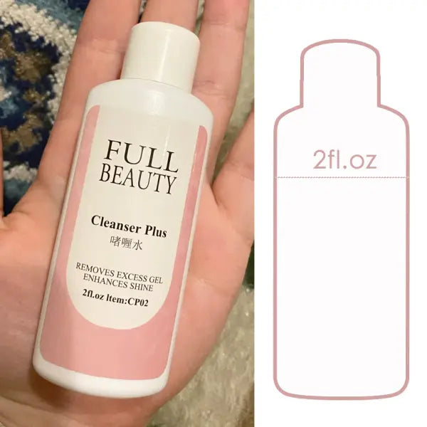 60ml Surface Sticky Layer Nails Degreaser Solution Excess Gel Polish Remover Liquid Cleanser Plus Manicure Solvent Tool