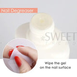 60ml Surface Sticky Layer Nails Degreaser Solution Excess Gel Polish Remover Liquid Cleanser Plus Manicure Solvent Tool