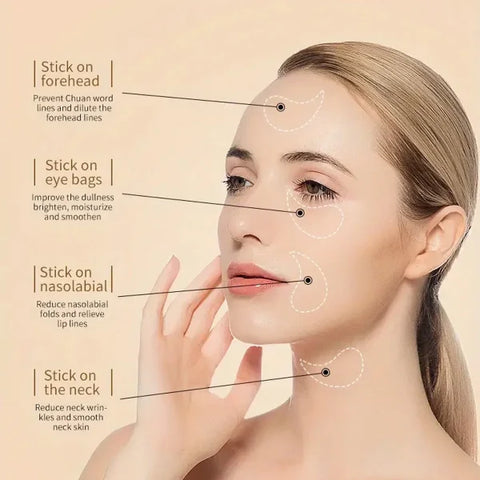 60pcs Seaweed Hyaluronic Acid Eye Mask – Remove Dark Circles & Collagen Eye Patches for Facial Care - Himpall