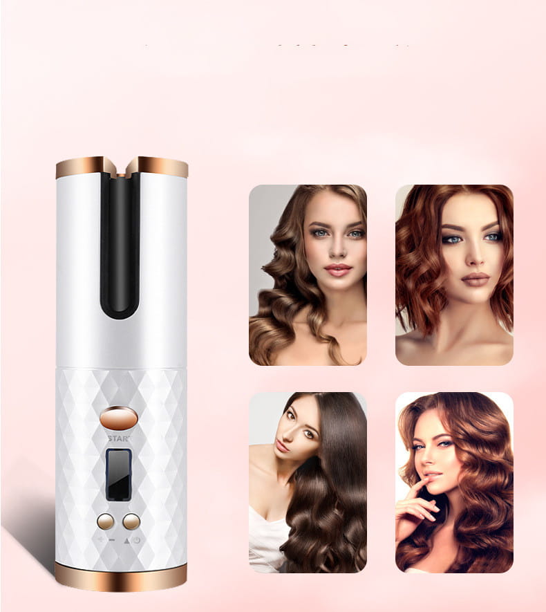 Rechargeable Hair Curler: Portable & Cordless Auto Styler | Shop