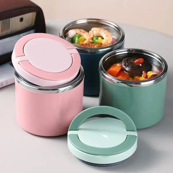 630/1000ml Food Thermal Jar Insulated Soup Cup Thermos Containers Stainless Steel Lunch Box Thermo Keep Hot for School