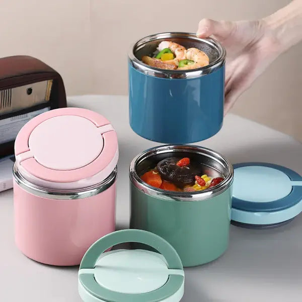 630/1000ml Food Thermal Jar Insulated Soup Cup Thermos Containers Stainless Steel Lunch Box Thermo Keep Hot for School