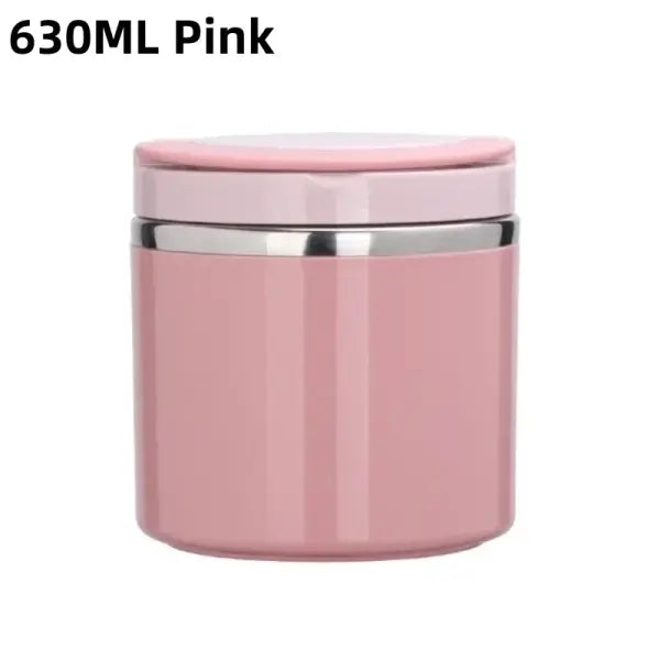 630/1000ml Food Thermal Jar Insulated Soup Cup Thermos Containers Stainless Steel Lunch Box Thermo Keep Hot for School