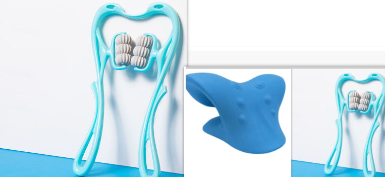 Multifunctional Manual Six-wheel Neck Massager Massage Relieve Roller Massage Tool - Set3