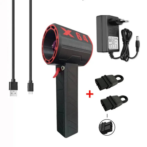 64mm Turbo Fan Wind Power Up To 1400g Handheld Portable Industrial Grade Hair Dryer Car Wash - Himpall