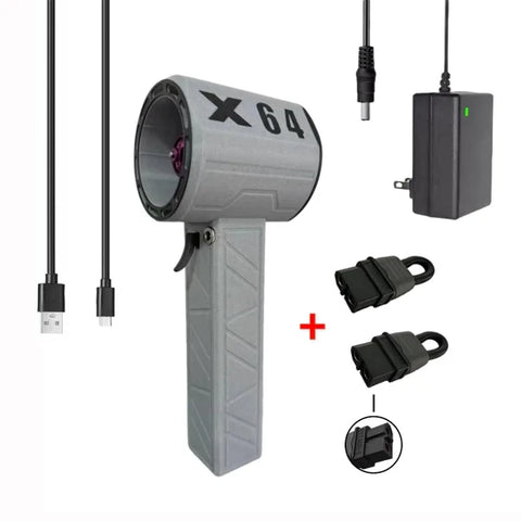 64mm Turbo Fan Wind Power Up To 1400g Handheld Portable Industrial Grade Hair Dryer Car Wash - Himpall