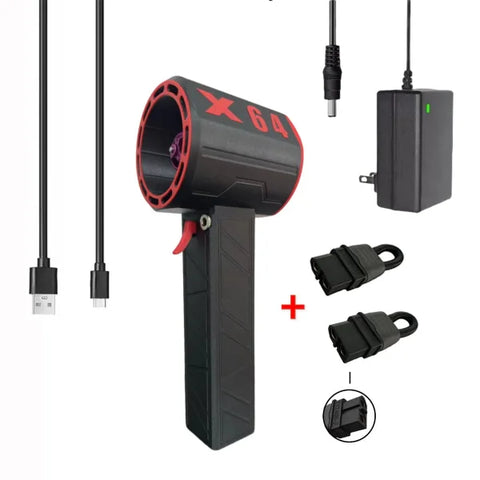 64mm Turbo Fan Wind Power Up To 1400g Handheld Portable Industrial Grade Hair Dryer Car Wash - Himpall