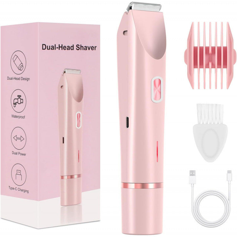 Versatile Body Hair Removal Device and Bikini Trimmer - 0236L Pink / USB - Hair Remover