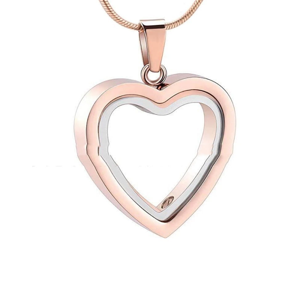 Stainless Steel Pendant - Heart-Shaped Cremation Jewelry for Memorials