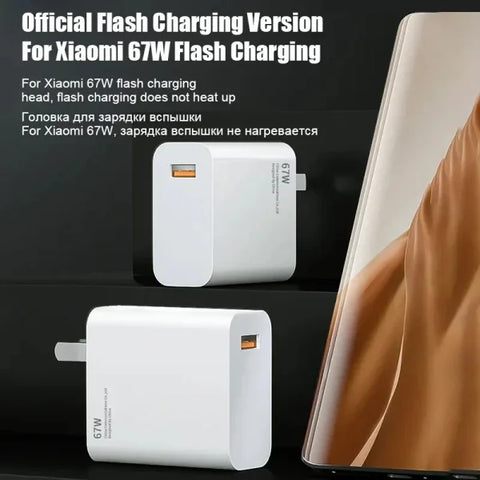 67W USB Fast Charger – Type-C Quick Charge for Xiaomi & Redmi - Himpall