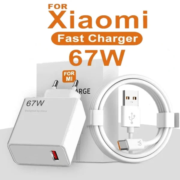 67W USB Fast Charger – Type-C Quick Charge for Xiaomi & Redmi - Himpall