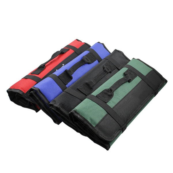 Portable Multifunctional Reel Type Hardware Tool Bag - Black