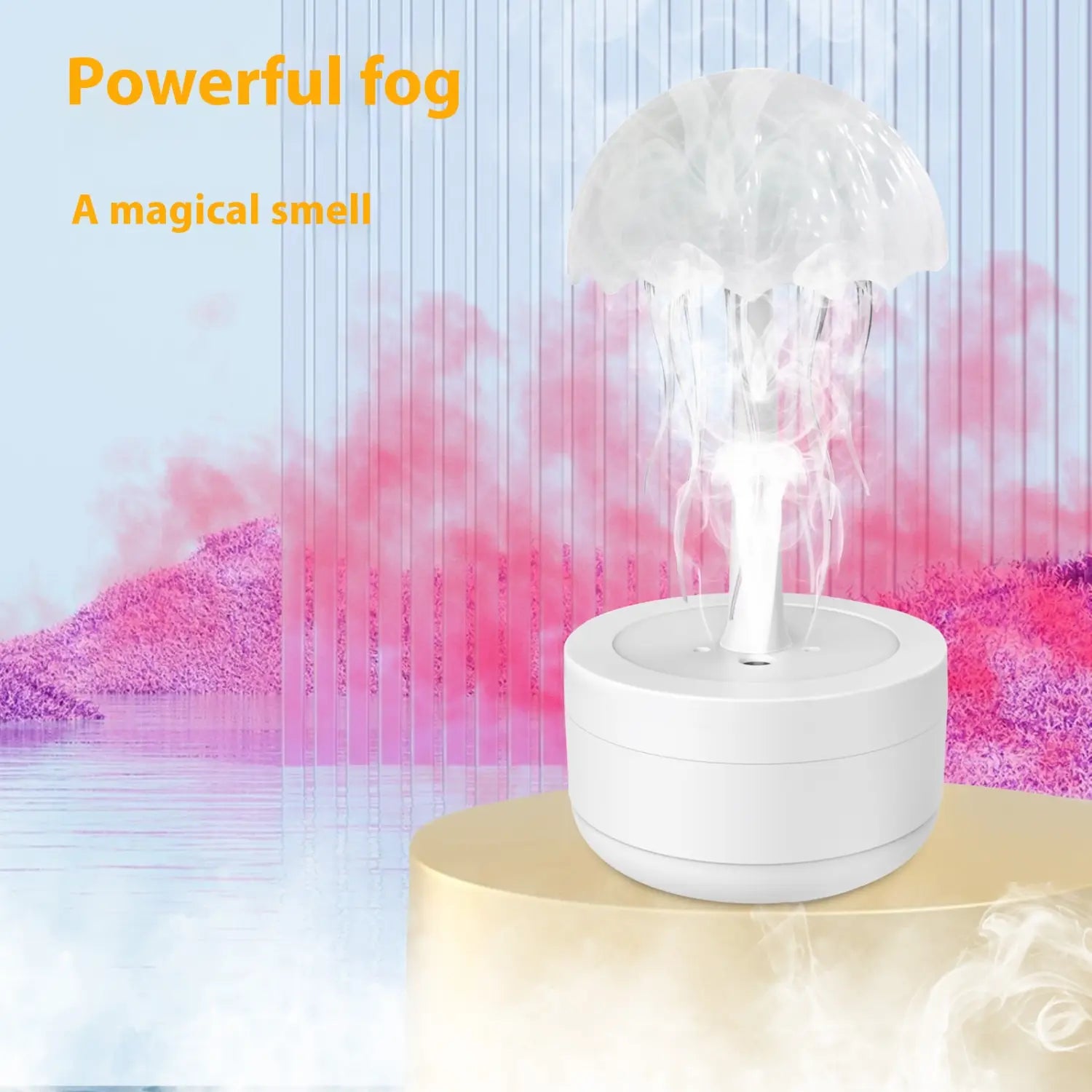 Jellyfish Humidifier Fragrance Diffuser – Colorful Night Light & Heavy Fog