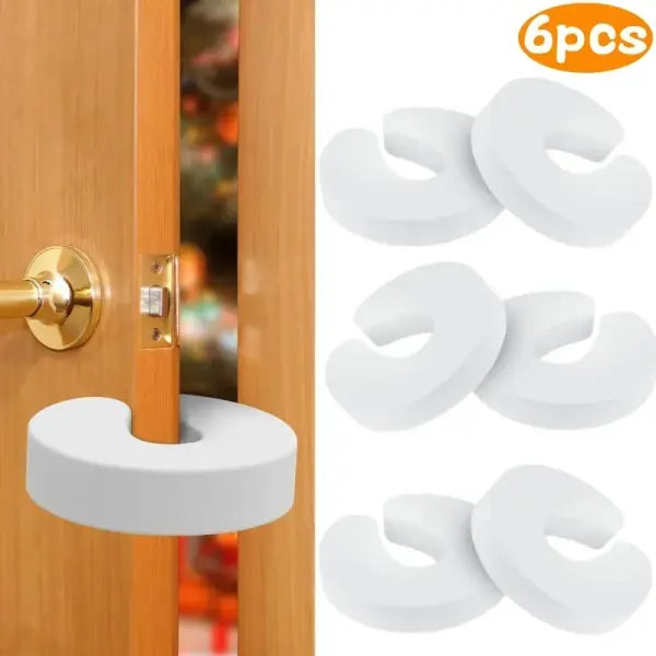 6Pcs Baby Safety Door Stopper Newborn Furniture Protector Anti-pinch Hand Child Lock Finger Pinch Guard Proof Door Slam