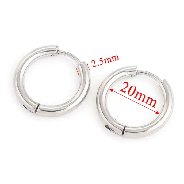 6pcs Stainless Steel Earring Hoop Women Earrings Korean Earrings Hoop Earring for Women Female Earring Wholesale