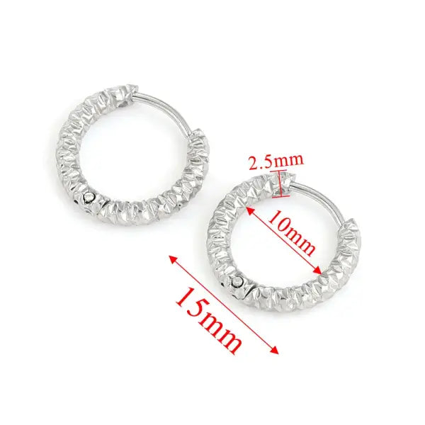 6pcs Stainless Steel Earring Hoop Women Earrings Korean Earrings Hoop Earring for Women Female Earring Wholesale