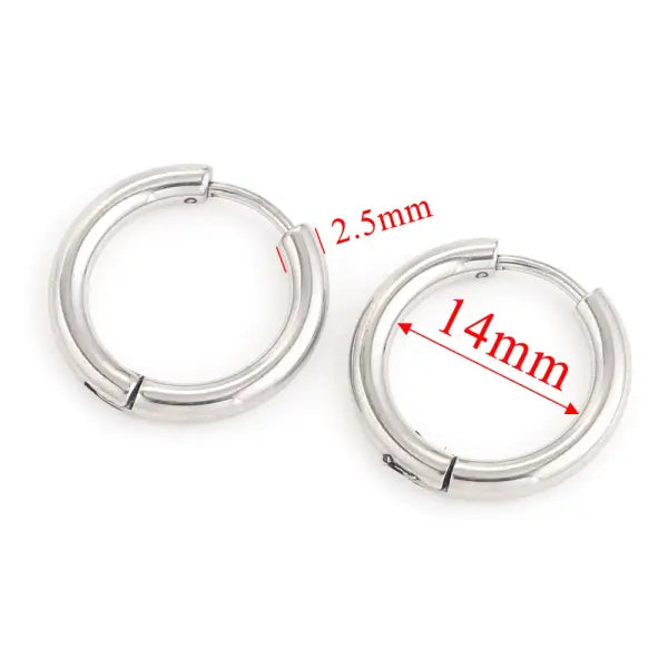 6pcs Stainless Steel Earring Hoop Women Earrings Korean Earrings Hoop Earring for Women Female Earring Wholesale
