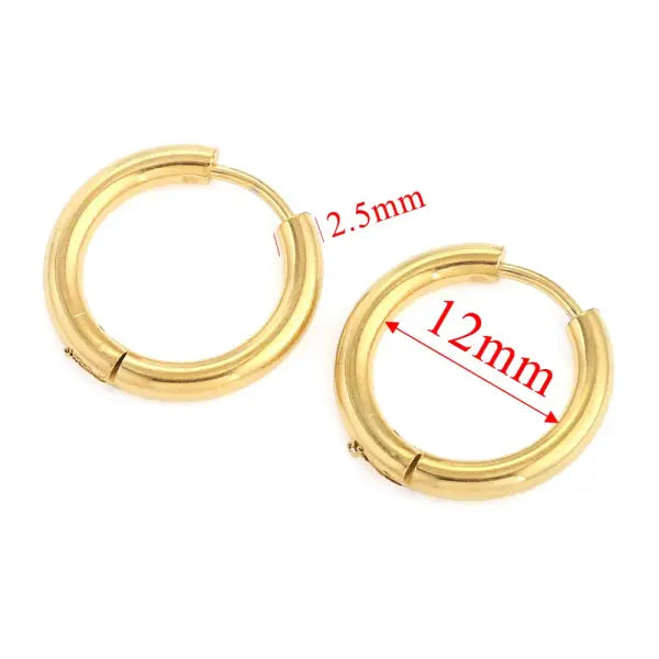 6pcs Stainless Steel Earring Hoop Women Earrings Korean Earrings Hoop Earring for Women Female Earring Wholesale
