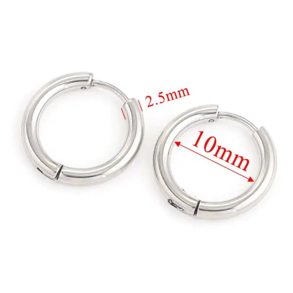 6pcs Stainless Steel Earring Hoop Women Earrings Korean Earrings Hoop Earring for Women Female Earring Wholesale