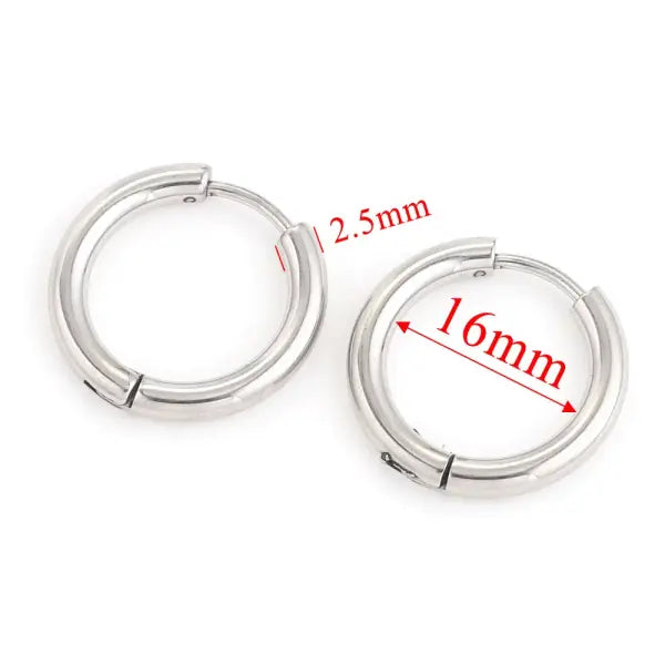 6pcs Stainless Steel Earring Hoop Women Earrings Korean Earrings Hoop Earring for Women Female Earring Wholesale