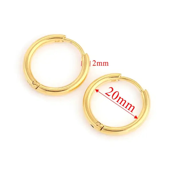 6pcs Stainless Steel Earring Hoop Women Earrings Korean Earrings Hoop Earring for Women Female Earring Wholesale