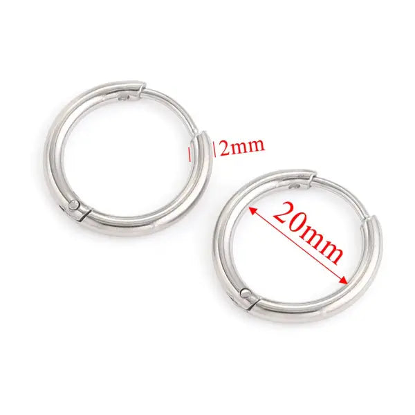 6pcs Stainless Steel Earring Hoop Women Earrings Korean Earrings Hoop Earring for Women Female Earring Wholesale