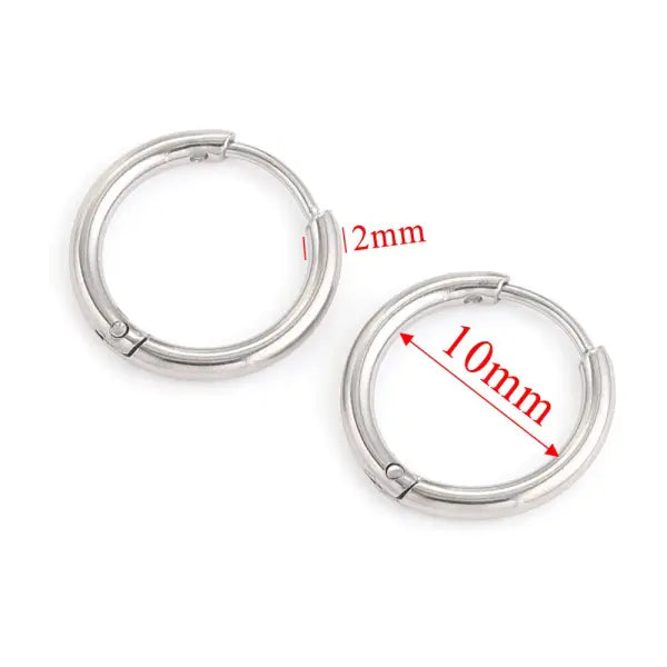 6pcs Stainless Steel Earring Hoop Women Earrings Korean Earrings Hoop Earring for Women Female Earring Wholesale