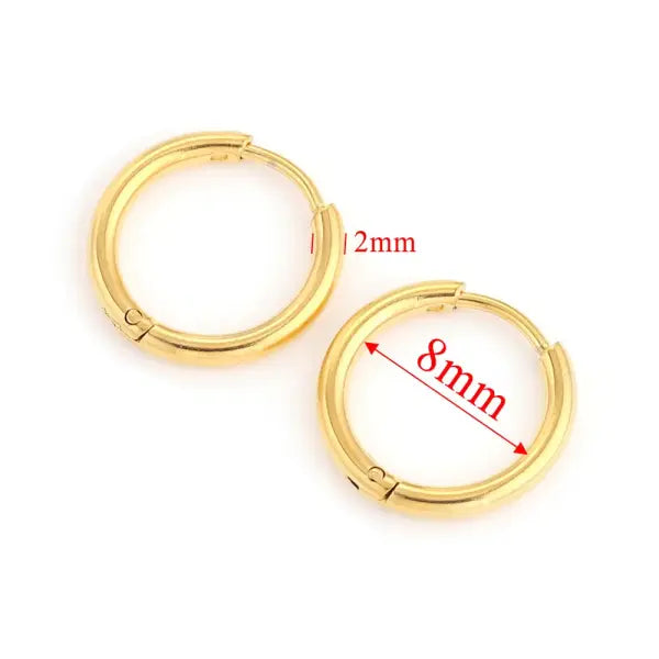 6pcs Stainless Steel Earring Hoop Women Earrings Korean Earrings Hoop Earring for Women Female Earring Wholesale