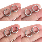 6pcs Stainless Steel Earring Hoop Women Earrings Korean Earrings Hoop Earring for Women Female Earring Wholesale