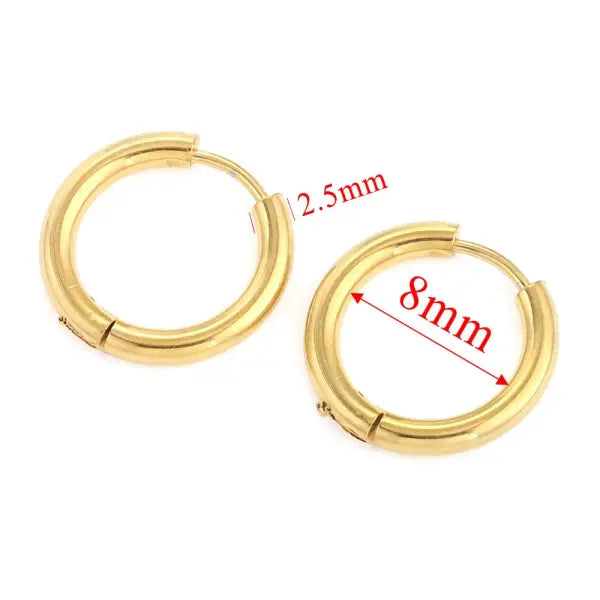 6pcs Stainless Steel Earring Hoop Women Earrings Korean Earrings Hoop Earring for Women Female Earring Wholesale
