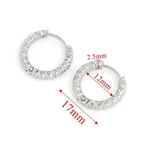 6pcs Stainless Steel Earring Hoop Women Earrings Korean Earrings Hoop Earring for Women Female Earring Wholesale
