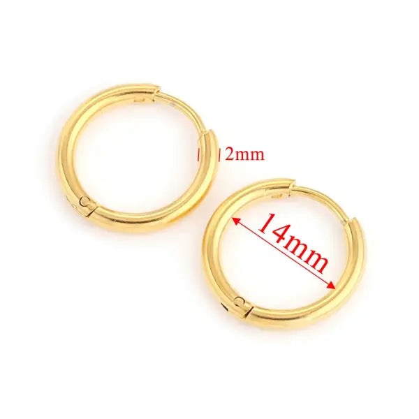 6pcs Stainless Steel Earring Hoop Women Earrings Korean Earrings Hoop Earring for Women Female Earring Wholesale