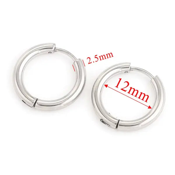 6pcs Stainless Steel Earring Hoop Women Earrings Korean Earrings Hoop Earring for Women Female Earring Wholesale