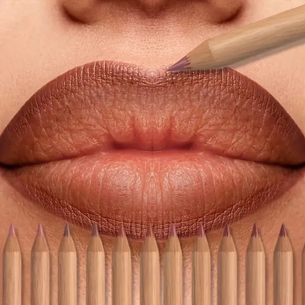 6pcs Velvet Matte Lip Liner Set - Long-Lasting Versatile Shades Longlasting Lip Makeup Berry Brown Pink Lip Pencil