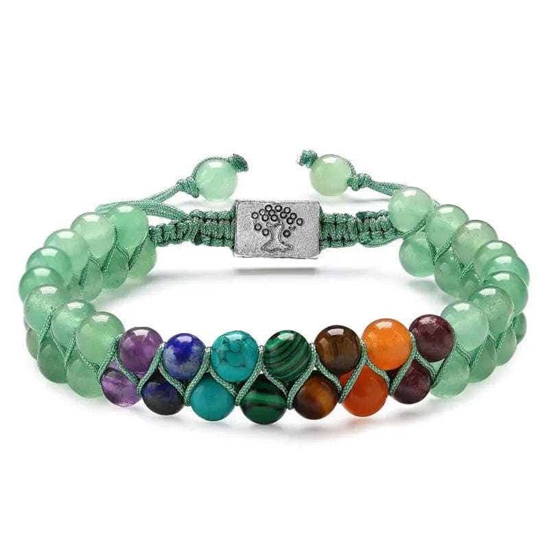 7 Chakra Stone Bracelet – Your Ultimate Healing Crystal Bracelet - 6mm Green Aventurine