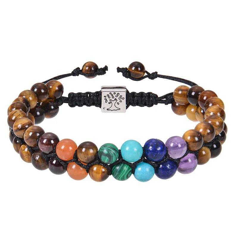 7 Chakra Stone Bracelet – Your Ultimate Healing Crystal Bracelet - 6mm Tigereye