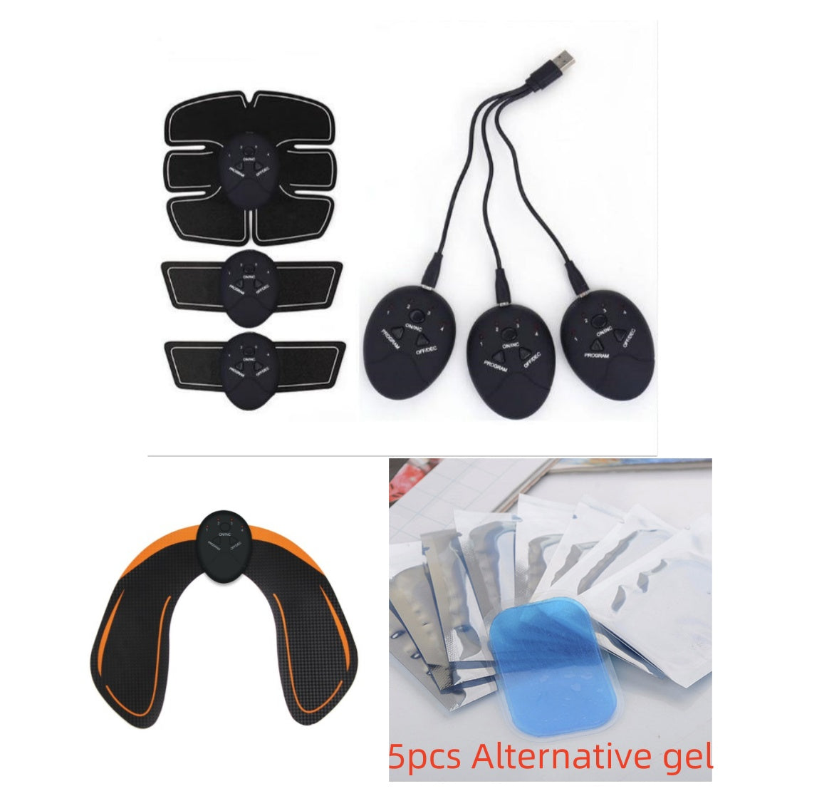 Portable EMS Device for Muscle Training and Abdominal Toning