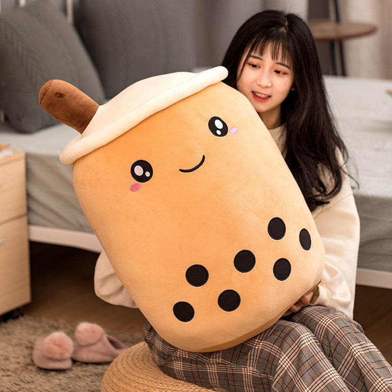 Cute Fruit Drink Plush Doll and Stuffed Animal Hugging Pillow