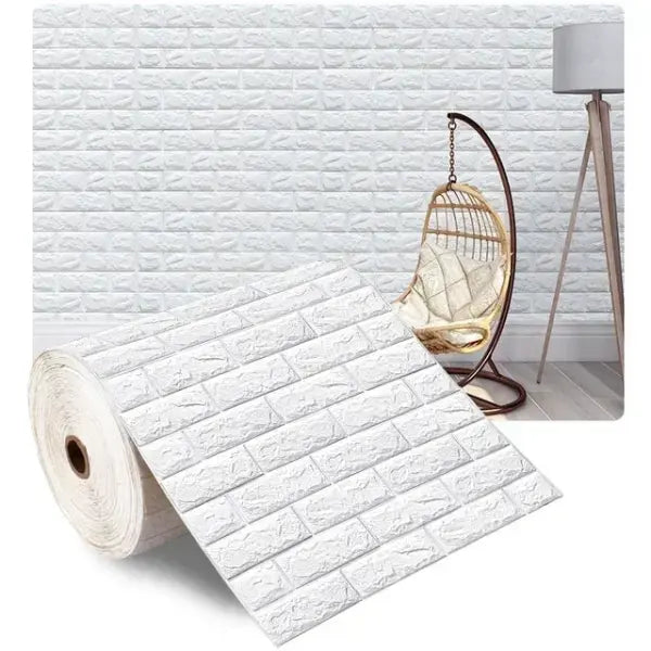 70cmx1/5/10m 3D Wallpaper Decoration Self-adhesive Antique Foam Brick Wallpaper Living Room Bedroom Waterproof 3d Wall