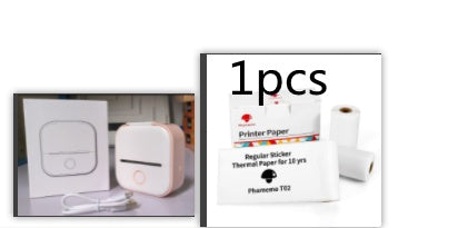 Phomemo T02 Portable Bluetooth Thermal Label Printer - Pink Set1 / USB
