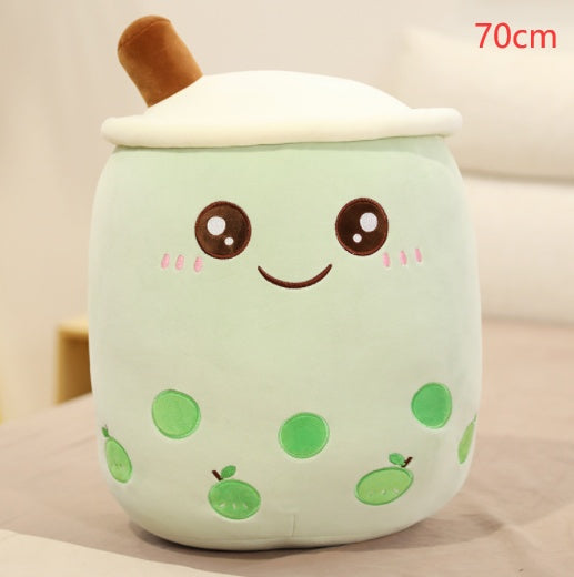 Cute Fruit Drink Plush Doll and Stuffed Animal Hugging Pillow - Green / 70CM