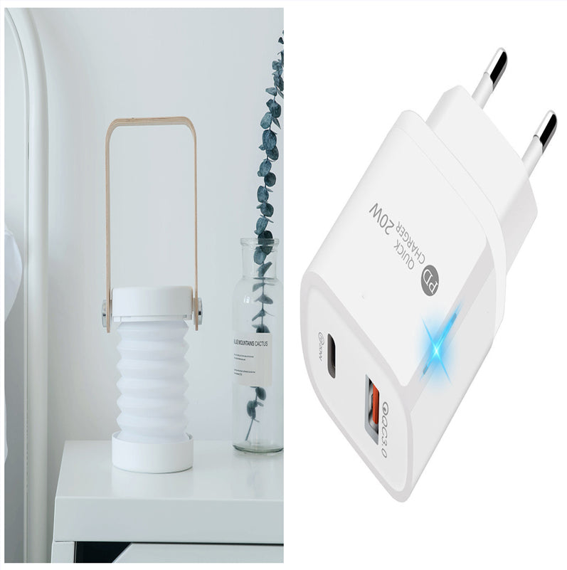Foldable Touch Dimmable Reading LED Night Light Portable Lantern Lamp USB Rechargeable For Home Decor - Set2 / 0.5 watts