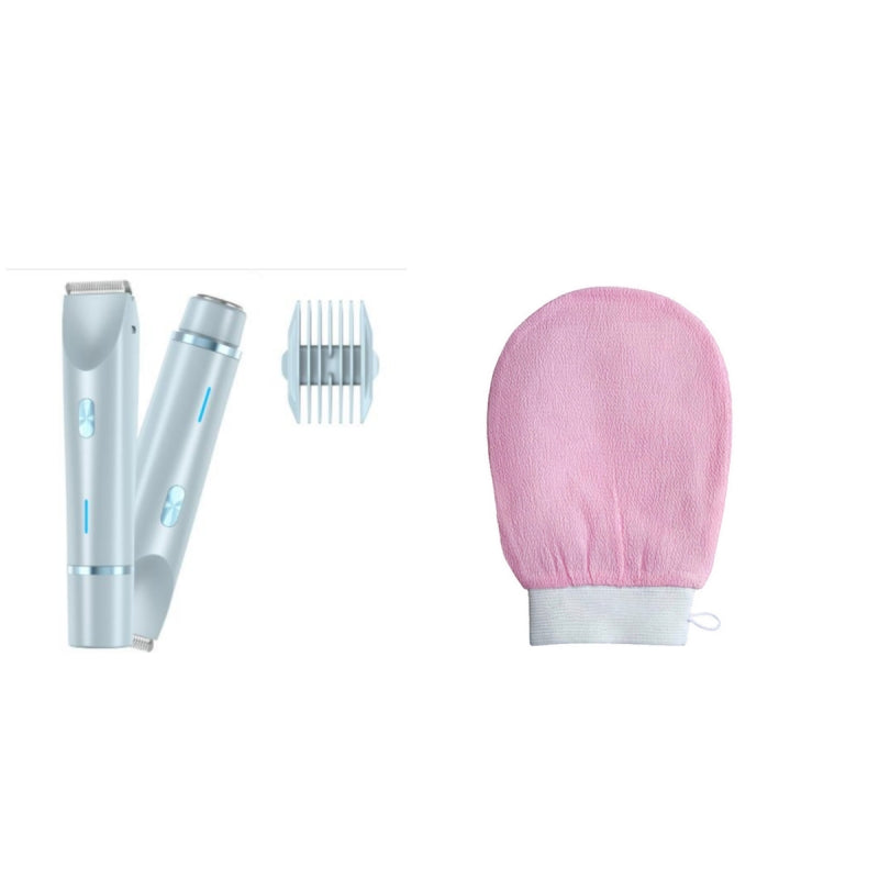 Versatile Body Hair Removal Device and Bikini Trimmer - Blue set1 / USB - Hair Remover
