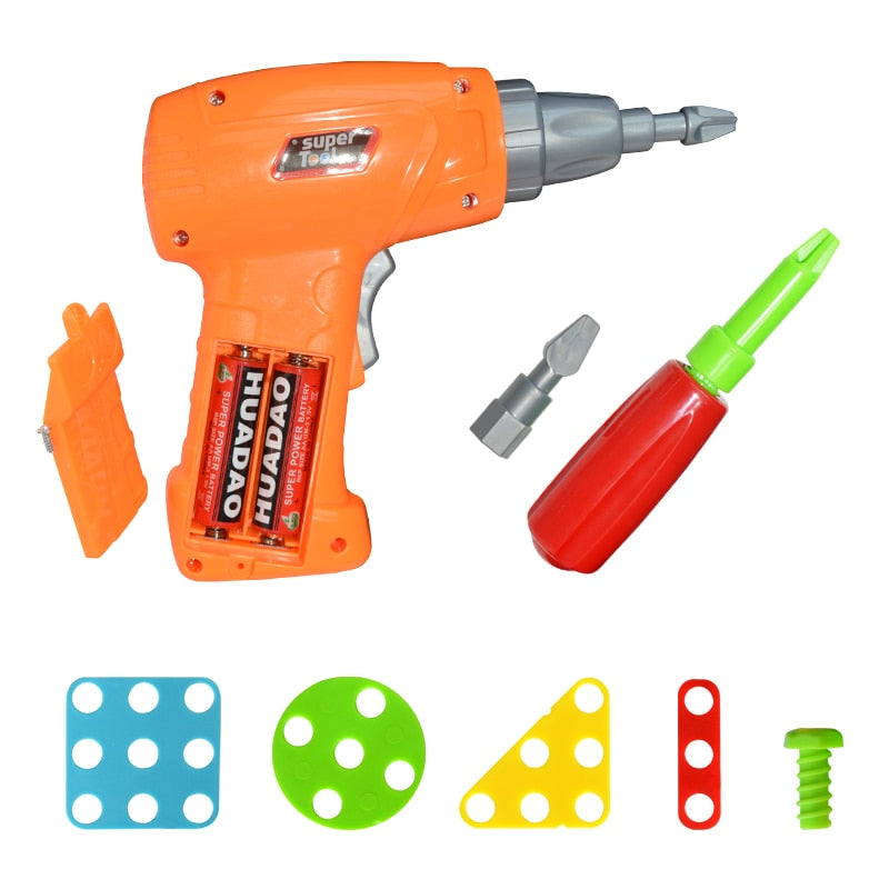 Kids Educational Creative Drill Set with Colorful Screws