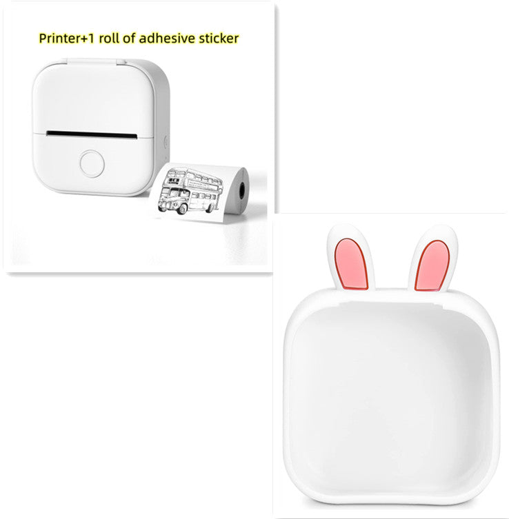 Phomemo T02 Portable Bluetooth Thermal Label Printer - White SetD / USB