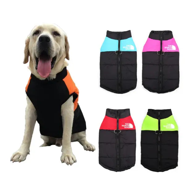 Winter Dog Clothes – Waterproof Warm Vest & Ski Coat for Dogs & Cats Sizes S–5XL Multiple Colors