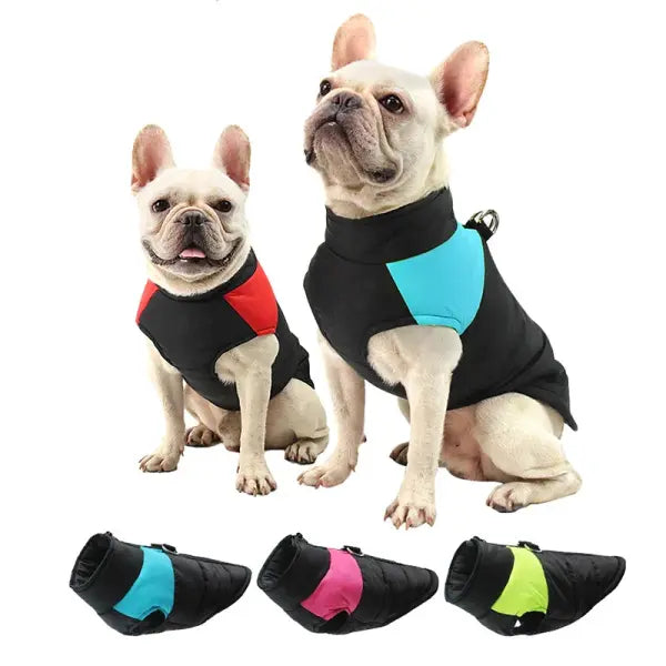Winter Dog Clothes – Waterproof Warm Vest & Ski Coat for Dogs & Cats Sizes S–5XL Multiple Colors